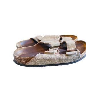 BIRKENSTOCK Arizona Taupe Gray Sandals Women’s Size 41 10-10.5